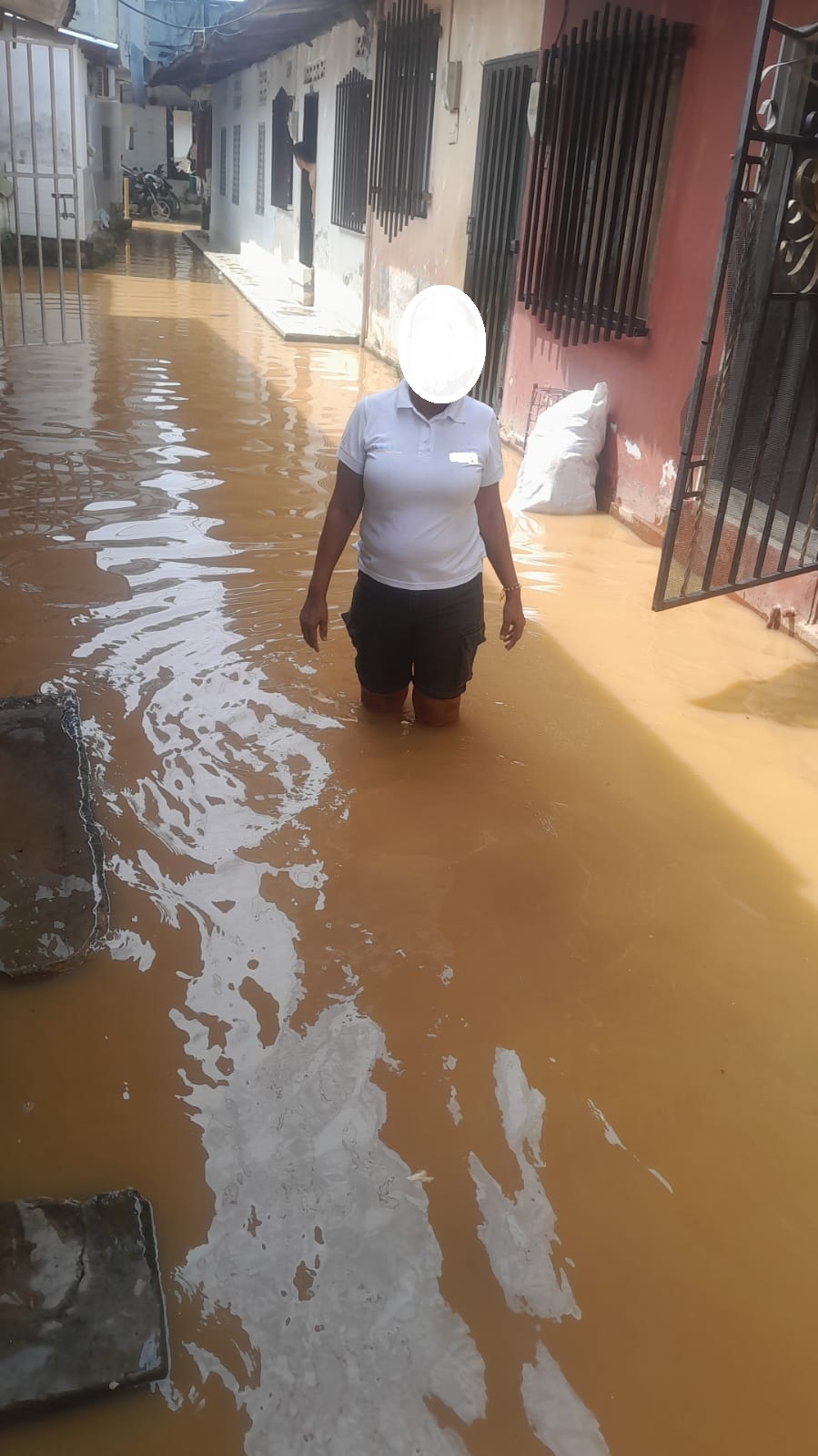 Evidencia de inundación en Bijao